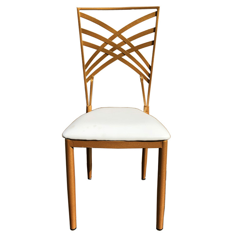 Gold Metal Chair For Wedding Restaurants And Hotels