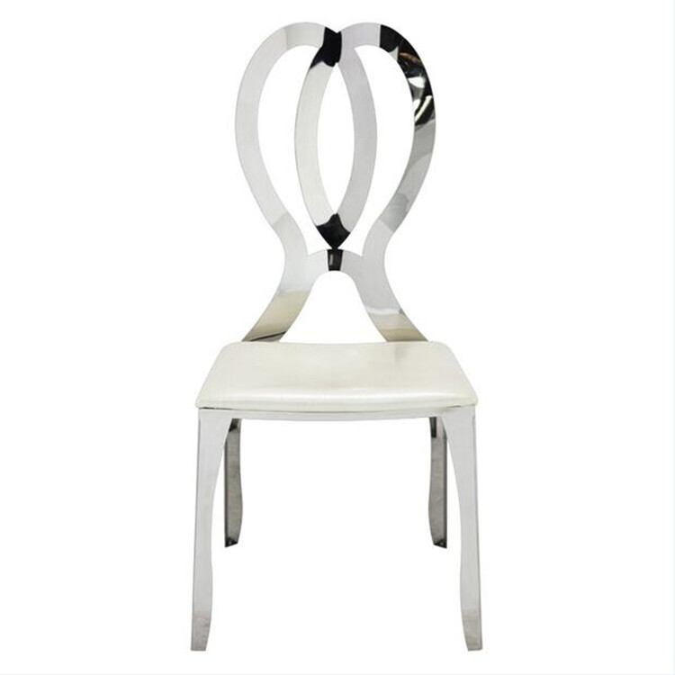 Popular Hole Back Stainless Steel Gold Dining Chairs Modern